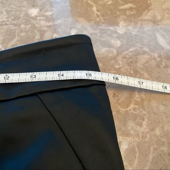 Marciano black Asymmetrical Satin pencil skirt size 4 - Picture 7 of 8